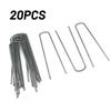 20pcs Galvanised Metal Ground U Tent Pegs Gazebo Camping Tarpaulin Hooks