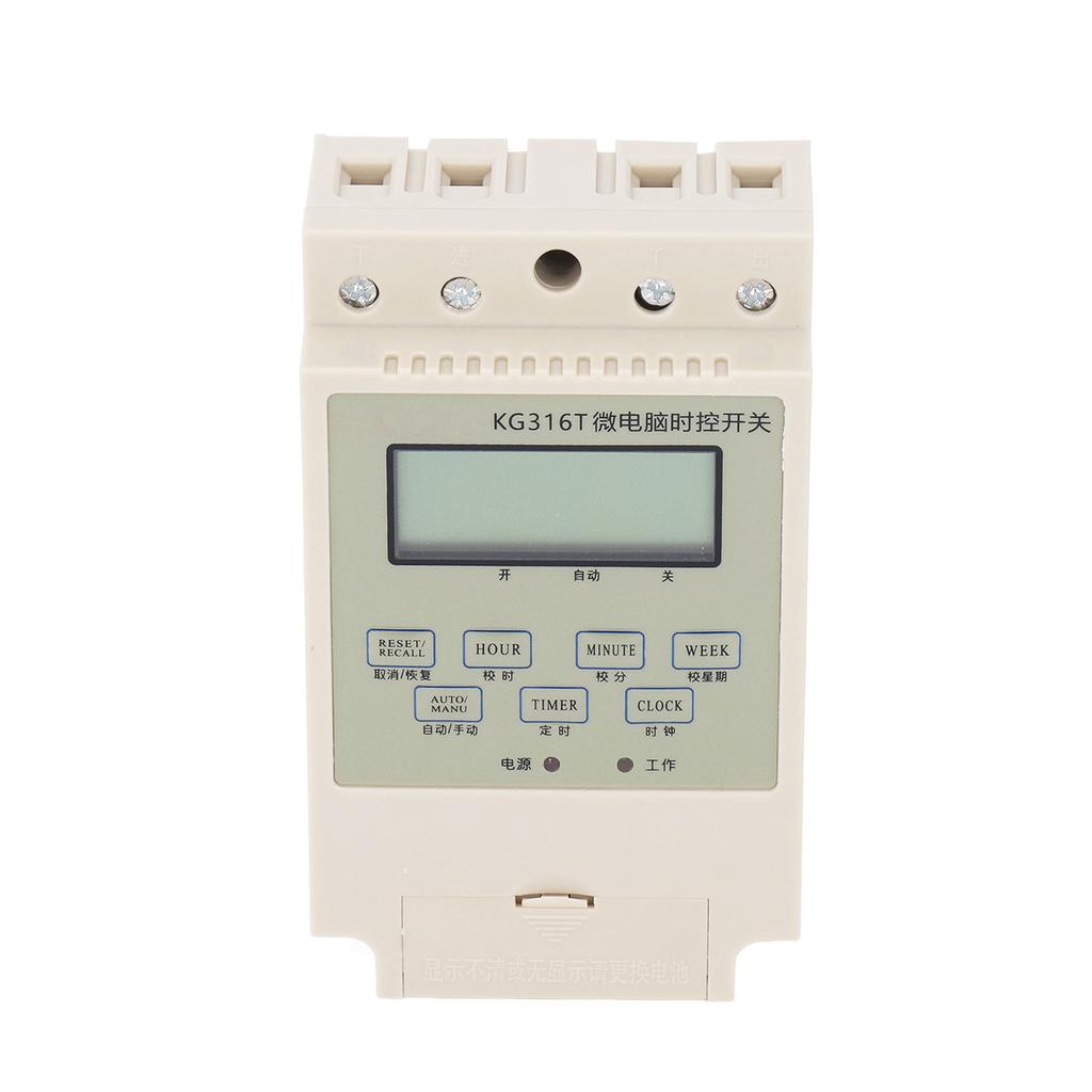 Programmable Digital Time Switch Microcomputer Electronic Relay Control Timer Rail Mounting with