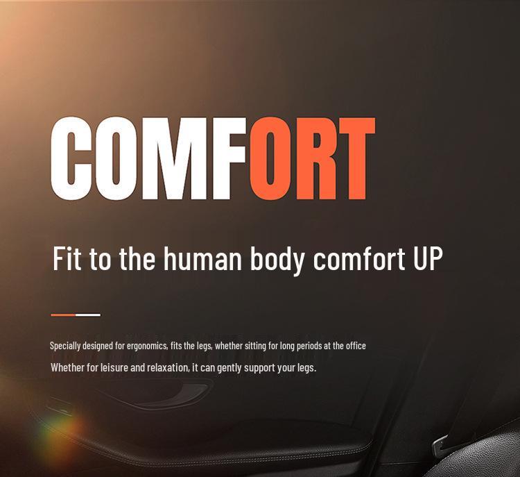 Memory Foam Car Seat Leg Rest: Wear-Resistant Suede Footrest for Pressure Relief