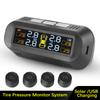 Auto Security Alarm Systems Tyre Temperature Monitor Solar/USB Powered Digital LCD Display Car TPMS Tire Pressure Monitoring System