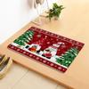 Merry Christmas Welcome Doormat Winter Non-Slip Rubber Backed Floor Mat for Home Indoor Outdoor Entrance Decoration