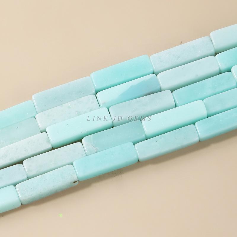 4x13mm Synthetic Imperial Stone Rectangle Cube Beads for DIY Jewelry Bracelet Making