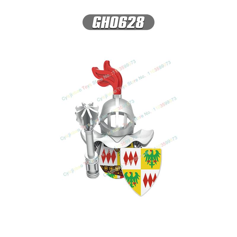 G0180 Medieval Military Knight Roman Cavalry Greek Hoplite Lionheart Building Blocks Mini Action Figure Educational Kids for Toy
