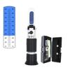 Handheld Brix Refractometer Sugar Concentration Meter 0-32% /0-90% Sucrose Densimeter for Honey Tester Fruits Juice Wine