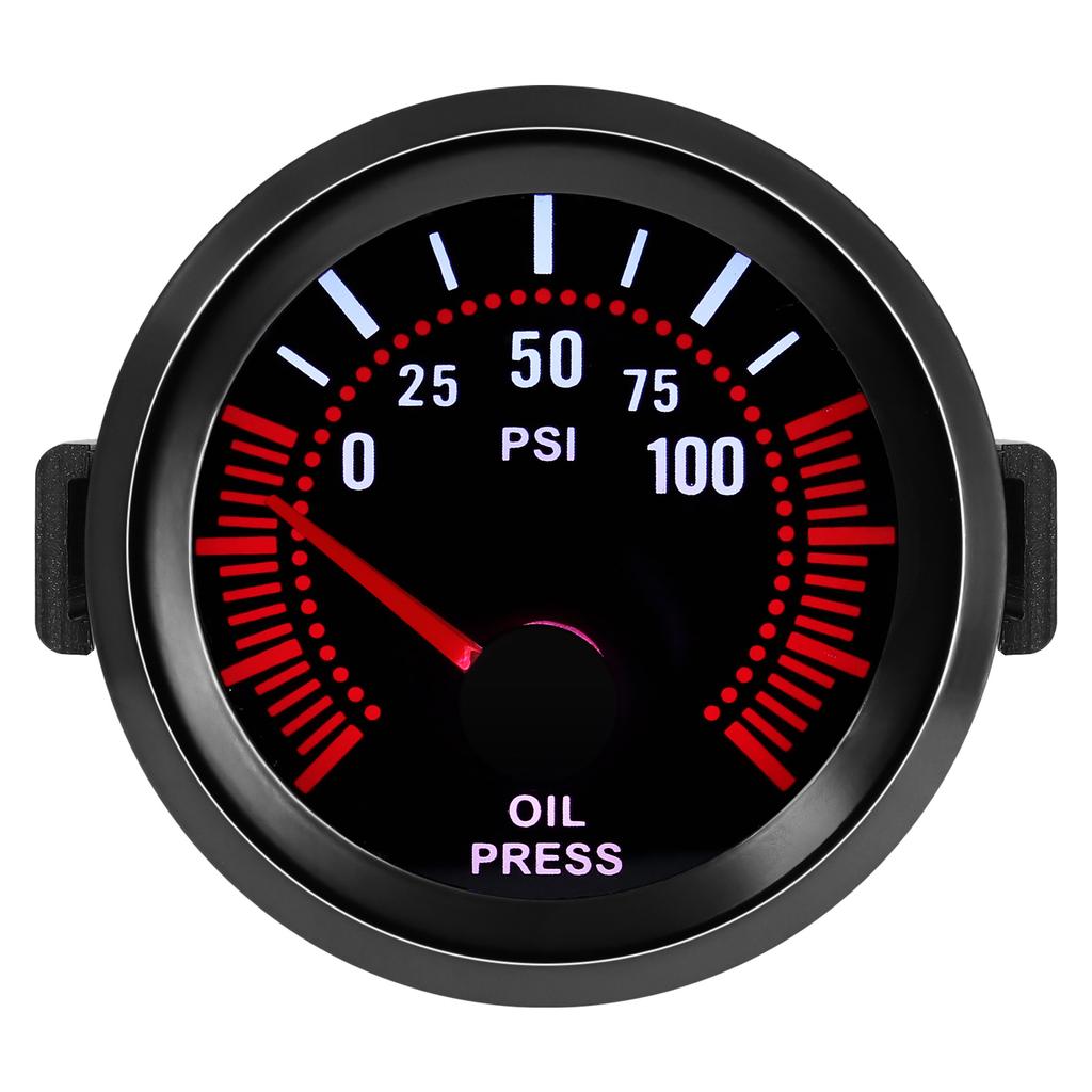 52mm Car Gauge Smoke Len Tachometer RPM Turbo Boost Gauge Bar PSI Vacuum Water Temp Meter Oil Pressure Gauge For 12V Gasoline