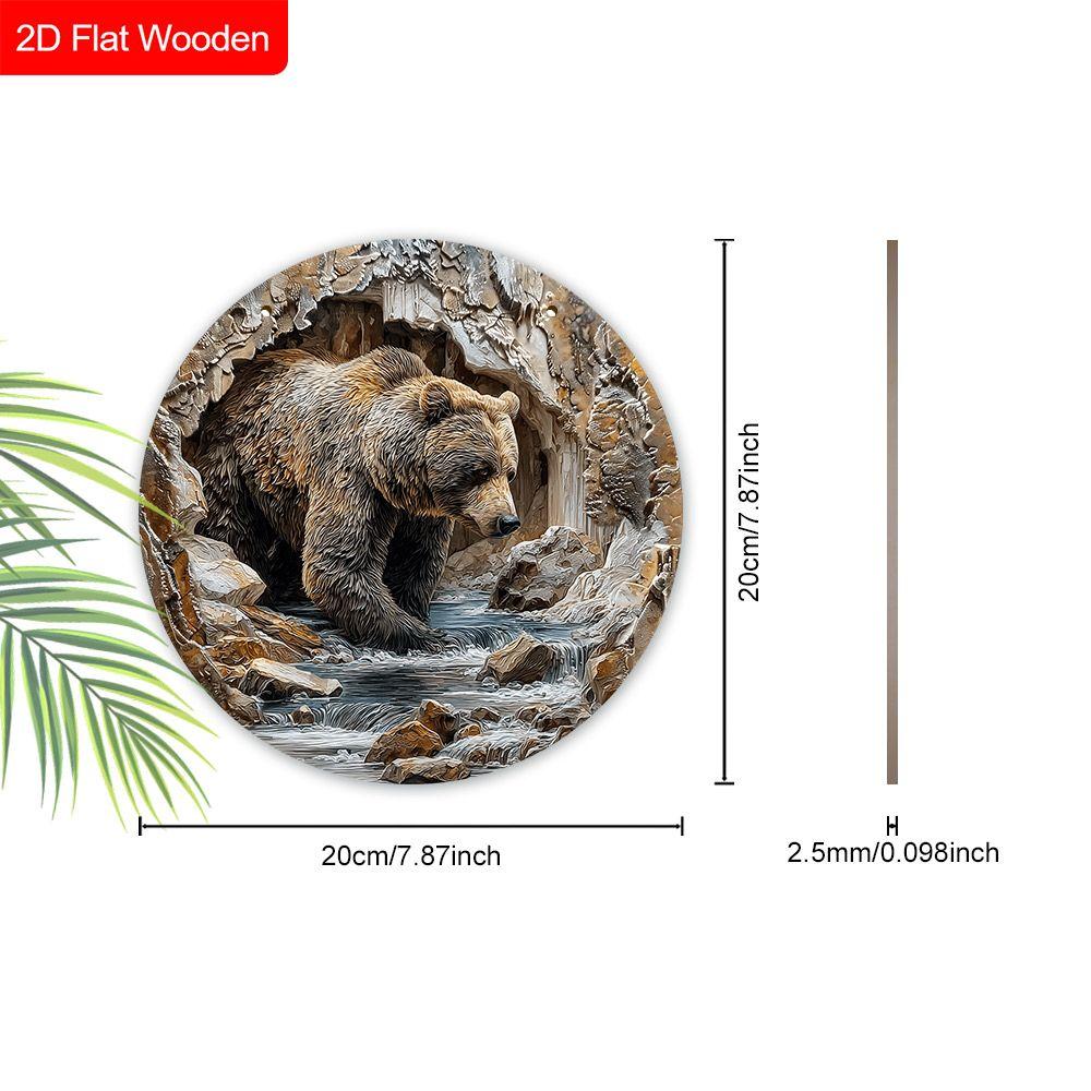 2D Flat Wooden Hanging Decorative Signs, Family Wall or Door Decoration, Garden Decoration, Housewarming Gifts for Friends