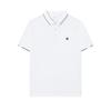 Fashion Simple Short Sleeve Polo Shirt Men Tops White F51M421101FWT