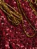 2025 Spring/Summer Crystal Chain Halter Neck Sequin Evening Dress