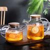 1L/1.8L Heat-Resistant Glass Teapot Borosilicate Transparent Glass Kettle TeaPot Set Drinkware Gift Puer Kettle Office Home Tool