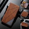 Luxury Matte PU Leather Case Credit Card Slots Stand Holder Phone Flip Covers For OPPO VIVO Moto Nokia Sony
