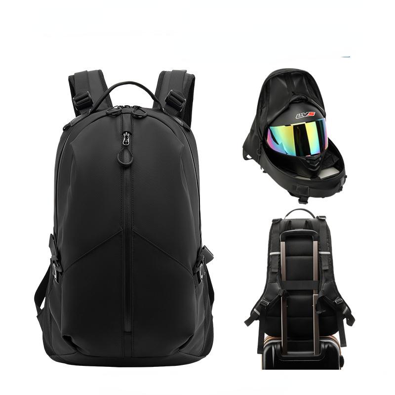 Riding Bag, Motorcycle Helmet Bag, Full Helmet Backpack, Motorcycle Bag, Waterproof Travel, Large Capacity Outdoor Computer Backpack