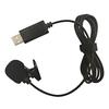 USB Lavalier Lapel Condenser Microphone Omnidirectional Wired Clipon Mic Hands Free Plug & Play