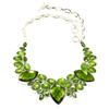 Peridot Quartz Gemstone Ethnic Style Jewelry Necklace 16-18''