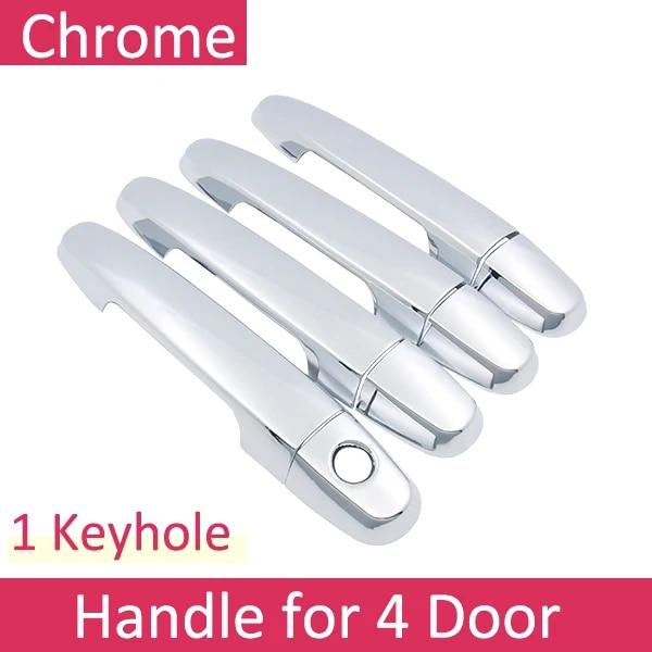 For Toyota Vios XP150 2014 2015 2016~ Chrome Exterior Door Handle Cover Car Accessories Stickers Trim Set Fit Yaris Sedan