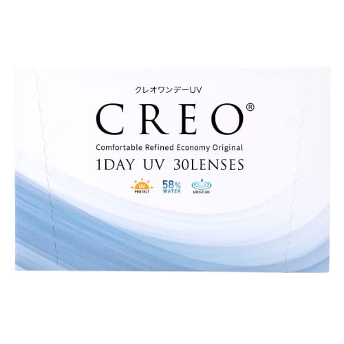 Creo One Day UV Moist 30 Sheets 1 Box (daily Disposable Contact Lenses) [High Water Content] [BC] 8.7 [PWR] -3.00 High Water Content Moisture UV Prote