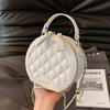 Spring New Trendy Versatile Shoulder Messenger Bag Fashionable Simple High Texture Portable Small Round Bag