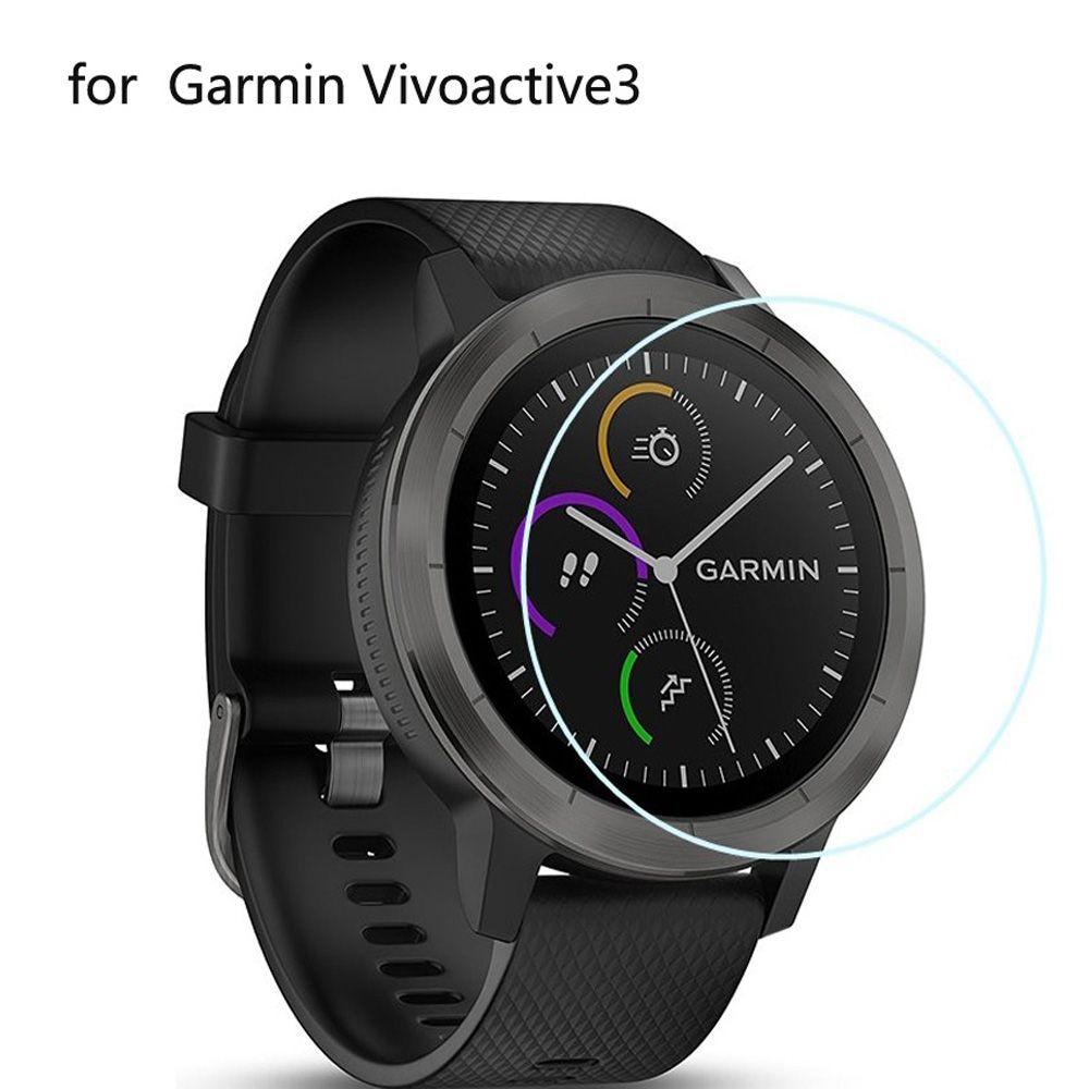 3pcs Smart Watch 2.5D HD Protective Films for Garmin Vivoactive 3 Screen Protectors Tempered Glass