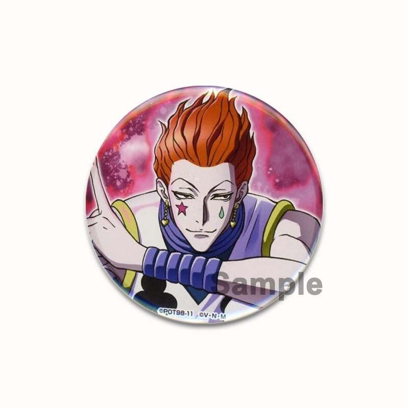 58mm Anime Hunter X Hunter Brooches Cartoon Cosplay Badges for Backpack Clothes Fashion Jewelry Accessories Manga Icon Pin Decor