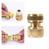 Durable Brass Hose Fittings Garden Hose Quick Connector Brass Hose Couplers 2 Female + 2 Male Set