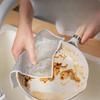 Silver-threaded Dishwashing Cloth Cleaning Cloth Rag Grid Kitchen Stove Dishwashing and Pot-washing Cloth