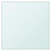 345071 vidaXL Table Top Transparent 40x40 Cm Tempered Glass