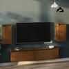 VidaXL Wall Cabinets 2pcs Honey Brown 30x30x60cm Solid Pine Wood