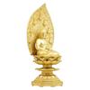 Yakushi Nyorai Seated Statue Gold Plated Alloy 18.0cm [Buddha Statue] (18.0cm)