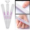 1PC Nail Fire Nail Art Tool White Sanding File Buffer Salon Manicure UV Gel Polisher Tool Kit