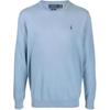 Polo Logo Embroidered Solid Color Casual Sweatshirt Men Sweatshirt Blue 710890558-004
