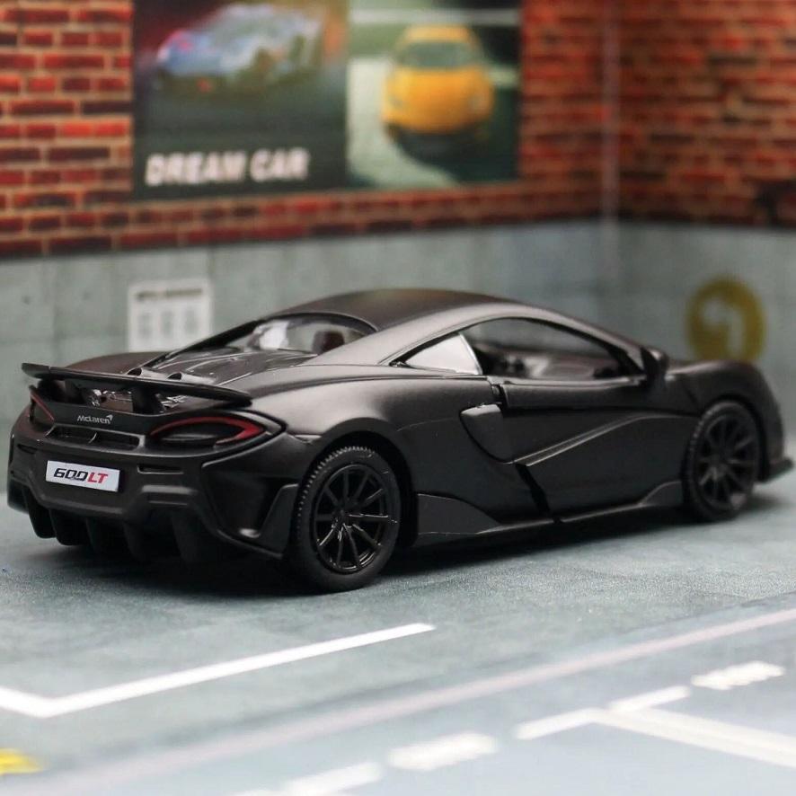McLaren 600LT Supercar 5 Inch Metal Car Simulation Diecast & Toy Vehicles RMZ City 1:36 Alloy Model Pull Back Action