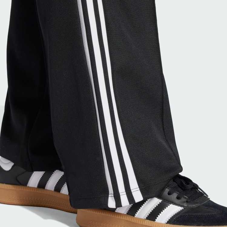 Adidas Originals Casual Striped Comfortable Versatile Knitted Sports Pants Women Bottoms Black KB2984