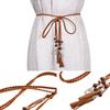 Style Waistband Knot Decorated Dress Accessories Tassles Belts Braided Belt Waist Chain Waist Rope