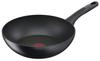Tefal Pot 28cm Deep Wok IH Совместимо с газовыми плитами Не содержит вредных веществ, таких как PFOA Твердый титан Unlimited Wok Черный G26519 Жарка с антипригарным покрытием