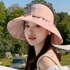 2025 New Empty Top Hat Versatile Spring Summer Bucket Hat Big Brim Sun Protection Bow