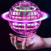 Tikduck Flying Ball Gyro Flying Light Ball Toy Hovering Boomerang Spinner Rotation with RGB Light USB Rechargeable Mini Drone for Kids Adults Popular