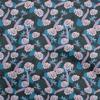 Cotton Poplin Blue Fabric Tropical Leaf Dress Material Fabric Print Fabric By The Yard 42 Inch
