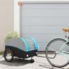 VidaXL Bicycle Trailer, Transport Cart with Flag, Bicycle Cart, Bicycle Trailer, Luggage Trailer, 94149