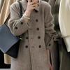 Winter New Retro Women's Long Wool Coat.