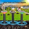 Solar-Powered Outdoor Rodent & Snake Repeller with Beeping Sound - Waterproof, Ground-Inserted Design