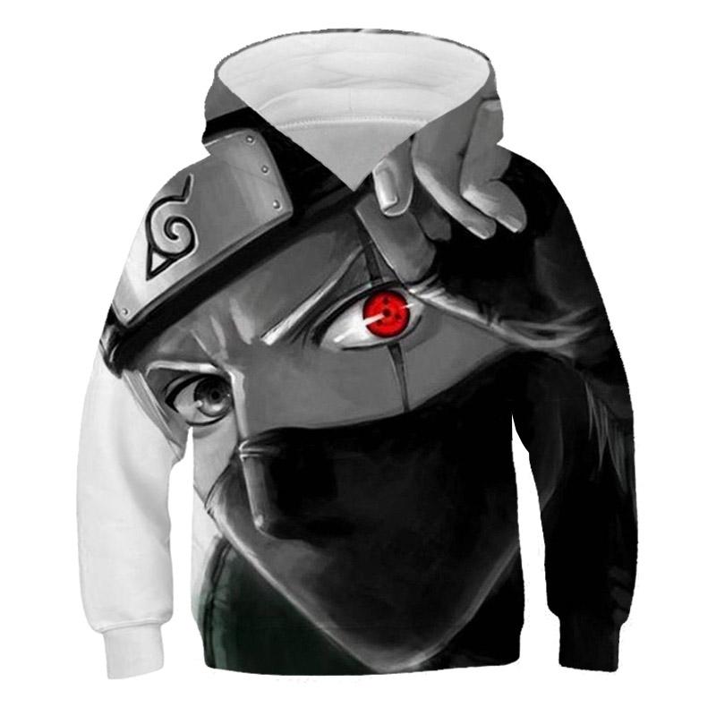 2023 New Naruto Hoodie Animation Kids 3D Printed Fashion Sweatshirts Boys Girls Kids Pullovers Street Wear Coats 3-14 Years Old