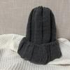 Do Not Pick People, Solid Color Knitted Hats for Men and Women, Thickened and Showing the Face, Small Cone Top Wool Hat, Bare Body Pullover Hat Tide