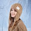 Women Hat Thick Knitted Woolen Liner Hat Warm Lady Winter 2024 Fashion