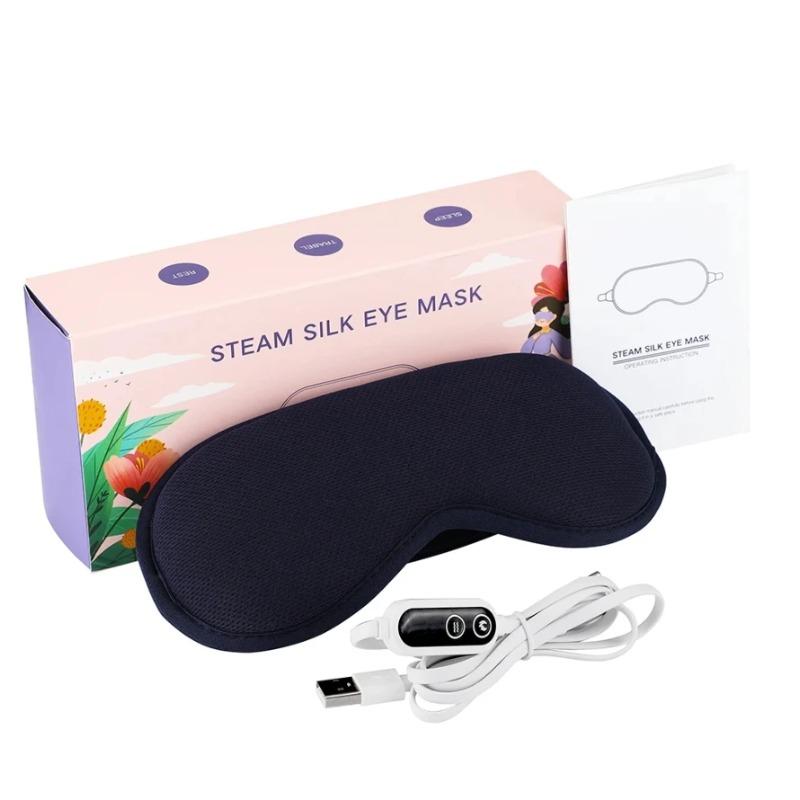 Reusable USB Electric Heated Eye Mask Hot Compress Thermal Therapy Eye Care Massager Sleeping Eye Mask