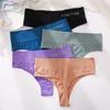 Women High Waist Thongs Seamless Panties M-2XL Soft G-string Ladies T-back Underwear Plus Size Underpants Lingerie 2023