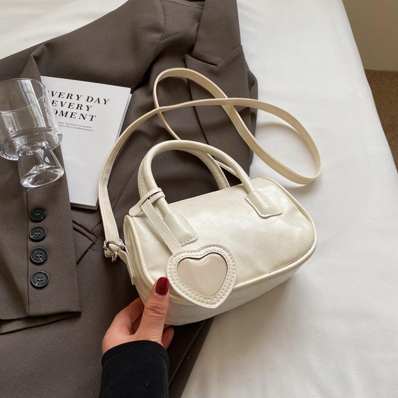 Solid Color Fashion Texture Handbag Spring Versatile Shoulder Messenger Bag Temperament Small Square Bag Women