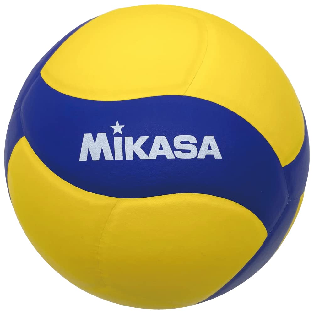 Mikasa Volleyball Practice Ball, Size 5, for Adults, Colleges, and High Schools, Yellow/Blue, Recommended Internal Pressure 0.3-0.325 Kgf/cm², V335W