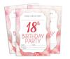 Darling Souvenir White Birthday Invitation Card Printable Elegant Fill or Write In Blank Party Invites 28 Pcs 5 X 7