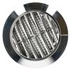 Grille D'aération - KOTARBAU - Rond - Chrome - Diamètre 70 Mm - Moustiquaire