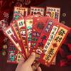 6Pcs Mixed Pattern Chinese New Year Red Envelope Solid Red Packet Lucky Money Bag  Kids