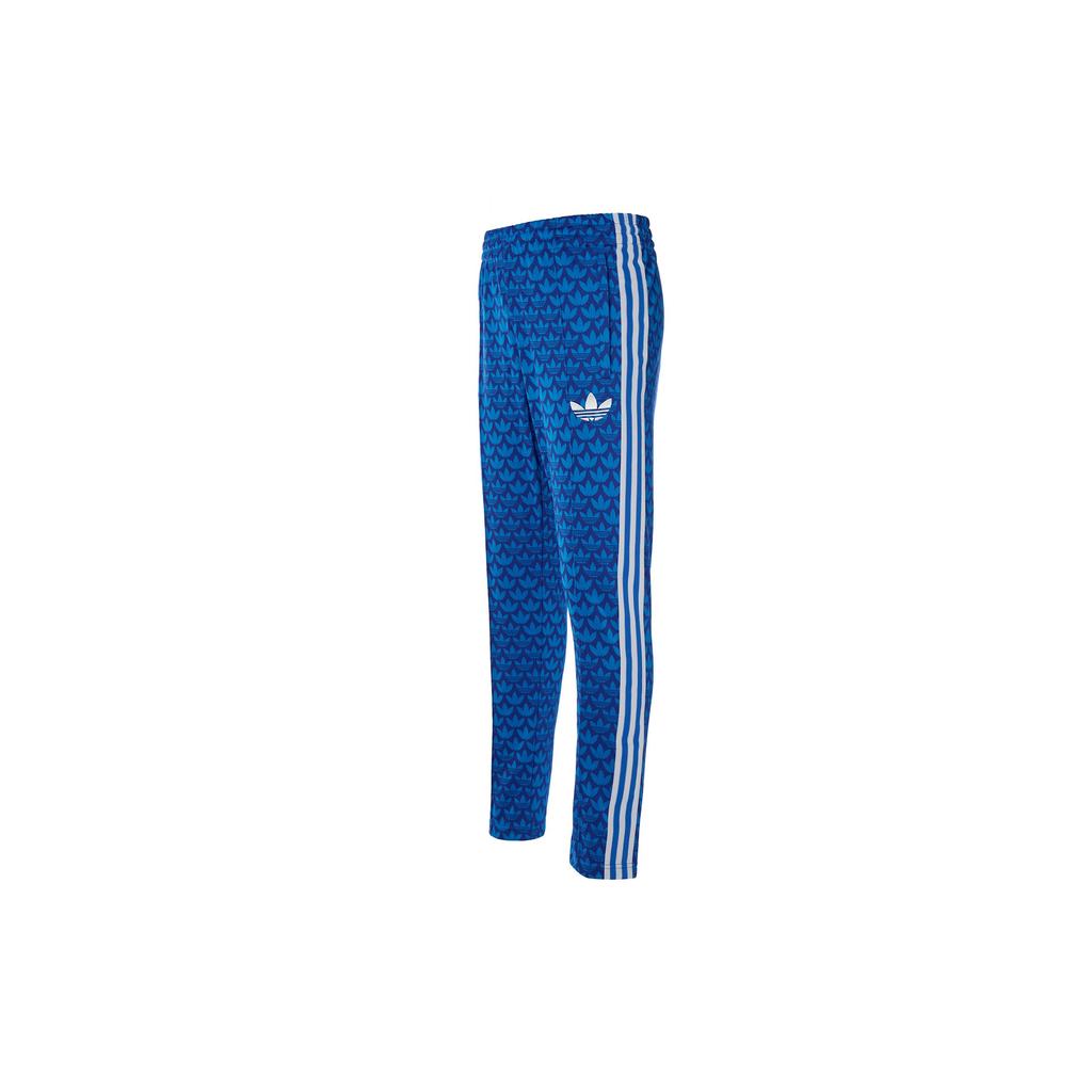 Adidas Originals Trefoil Logo Embroidered Elastic Waist Casual Pants Men Bottoms Blue IP6983